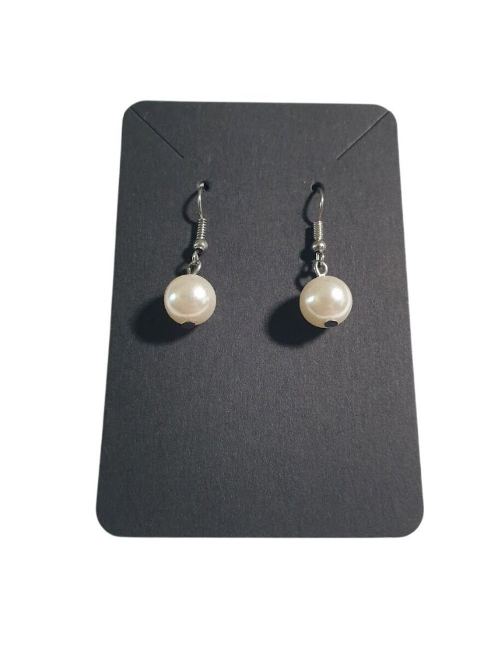 Faux Pearl Dangle Hook Earrings Lightweight Elegant Simple Drop Earrings Jewelry